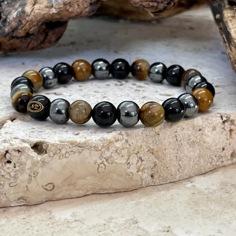 Bracelet en œil de tigre de protection