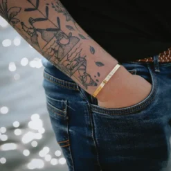 Bracelet homme capricorne jonc zodiaque