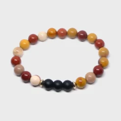Bracelet homme en jaspe et argent