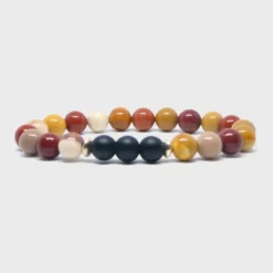 Bracelet homme en jaspe et argent