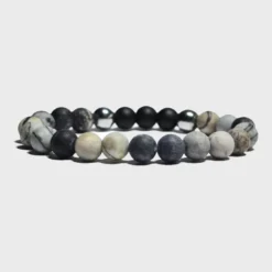 Bracelet homme en netstone et hématite