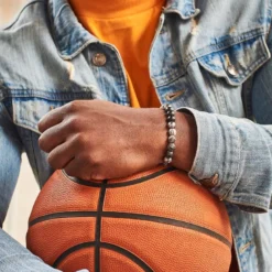 Bracelet homme en netstone et hématite