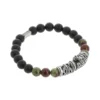 Bracelet homme en pierre et acier L