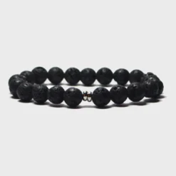 Bracelet homme en pierres de lave