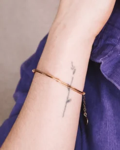Bracelet jonc lyre - argent