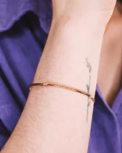Bracelet jonc lyre - or