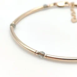 Bracelet louxor cristal et gold filled