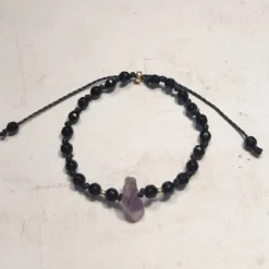 Bracelet onyx et améthyste litha