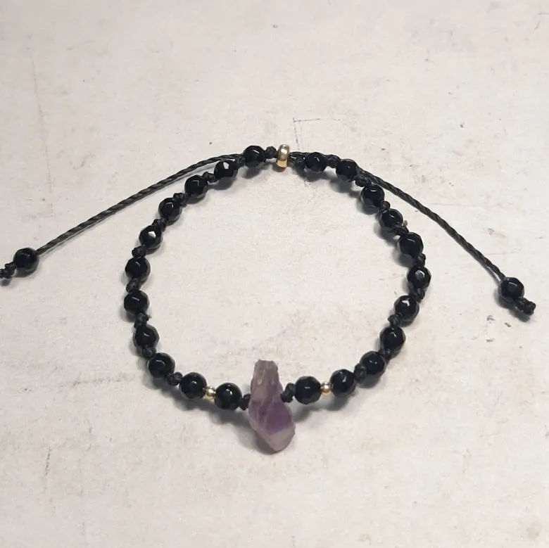 Bracelet onyx et améthyste litha