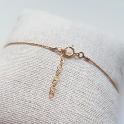 Bracelet or gold filled et emeraude
