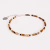 Bracelet - oudis marron - argent
