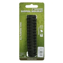 Bracelet paracorde avec manille métal bcb noir