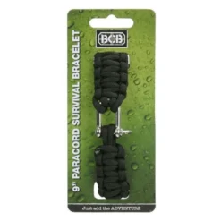 Bracelet paracorde avec manille métal bcb noir