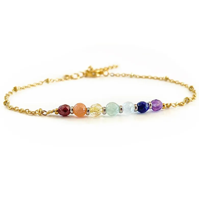 Bracelet points 7 chakras