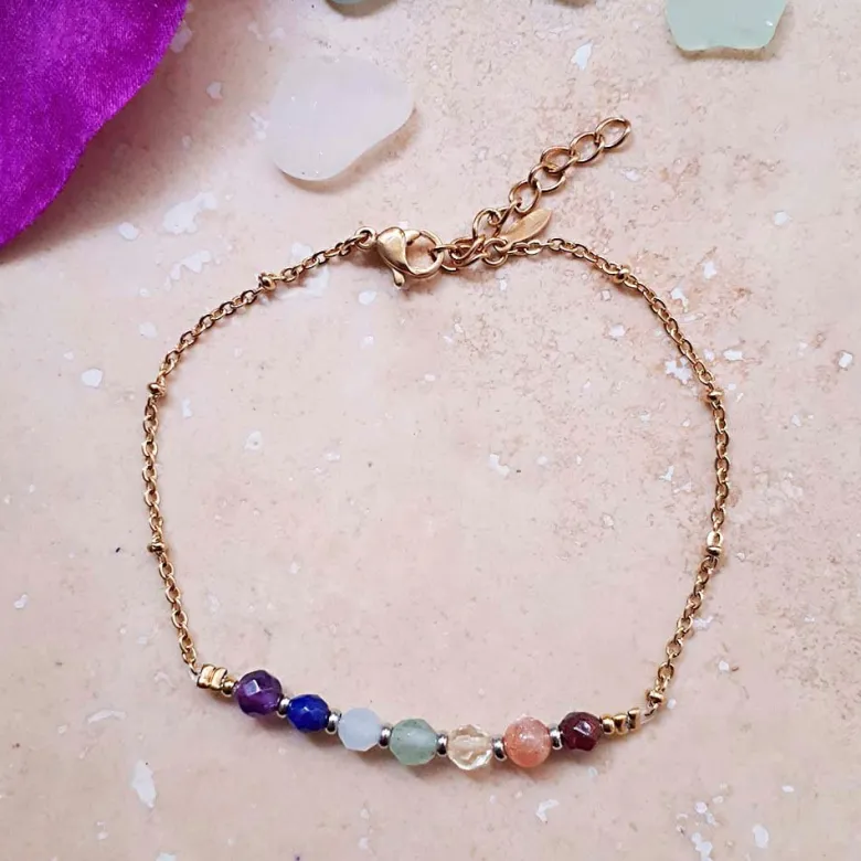 Bracelet points 7 chakras