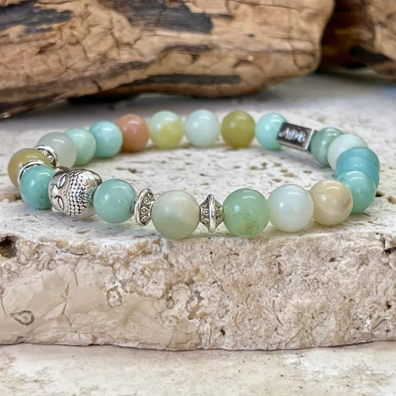 Bracelet équilibre buddha en amazonite