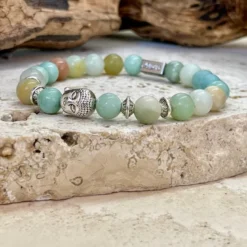 Bracelet équilibre buddha en amazonite