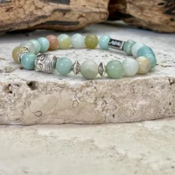 Bracelet équilibre buddha en amazonite