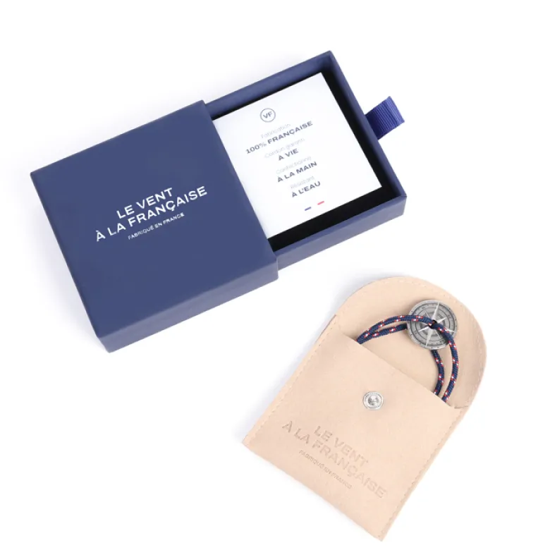 Bracelet rose des vents Bleu marine