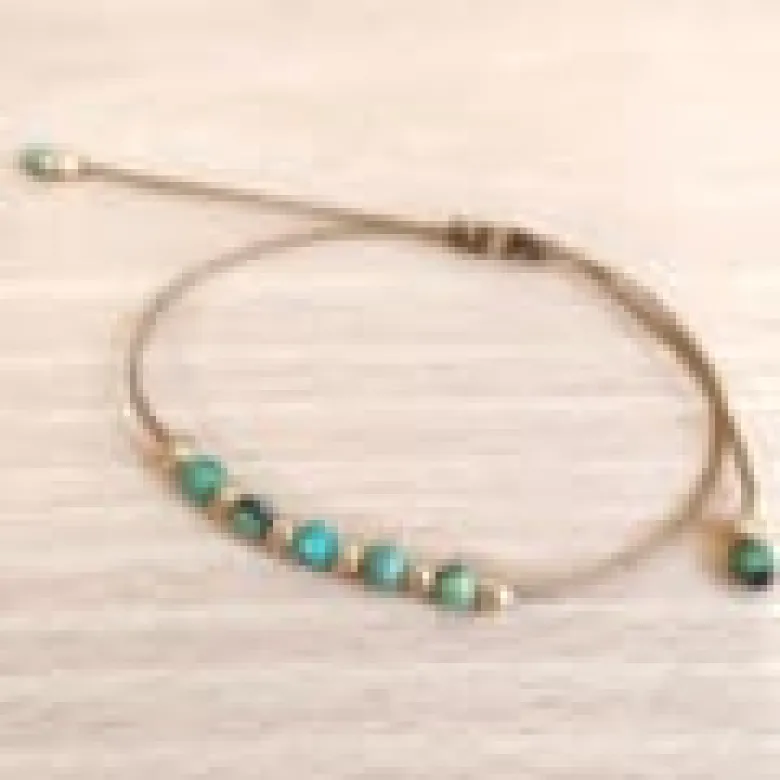 Bracelet turquoise gold filled