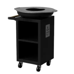 Brasero ø65cm sur meuble noir