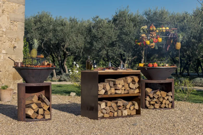 Brasero ellipse 80 corten