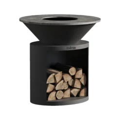 Brasero ellipse 100 noir