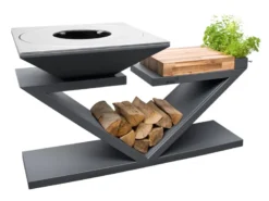 Brasero g5 graphite plaque de cuisson acier inoxydable alimentaire - artiss