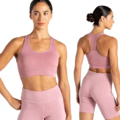 Brassière de sport dare2b don't sweat it rose lilas XS
