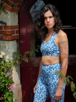 Brassière yoga mésange motif éclosion L
