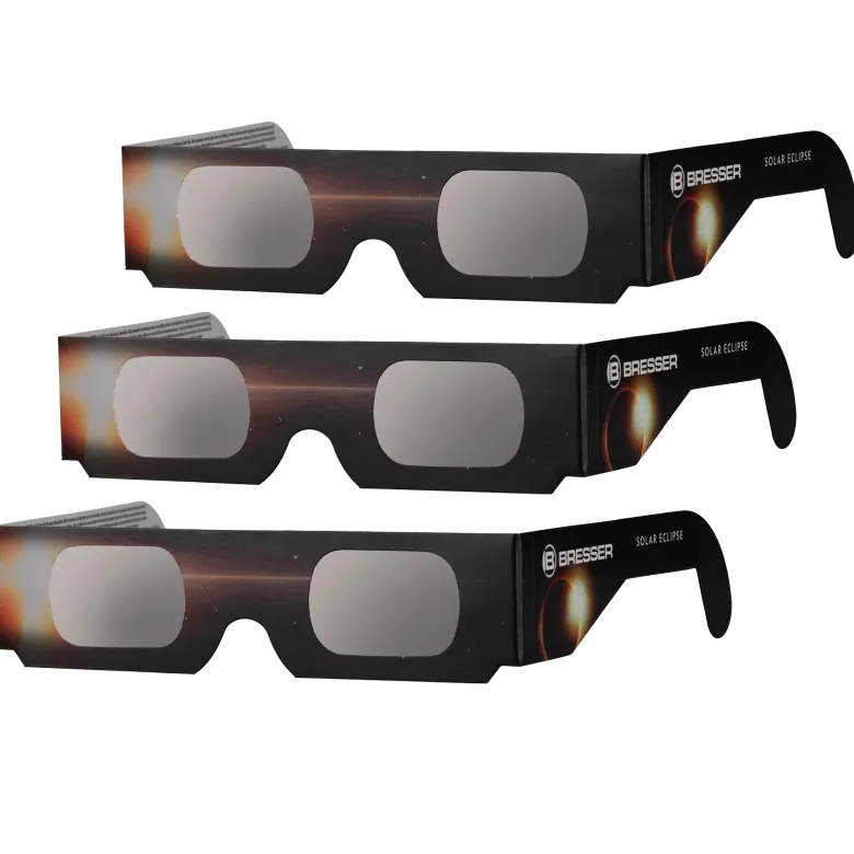 Bresser lunettes d'éclipse solaire (3 pièces) - design b