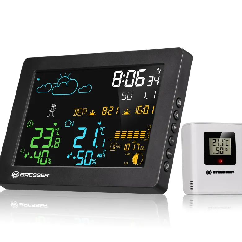 Bresser meteotemp baro hz station météorologique couleur