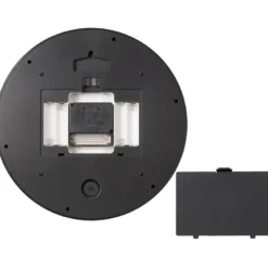 Bresser mytime ledsec horloge murale 24 cm avec affichage de la température