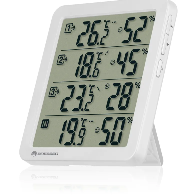Bresser quadro nv thermo hygromètre blanc