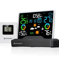 Bresser station météo radio-contrôlée avec écran couleur sans cadre
