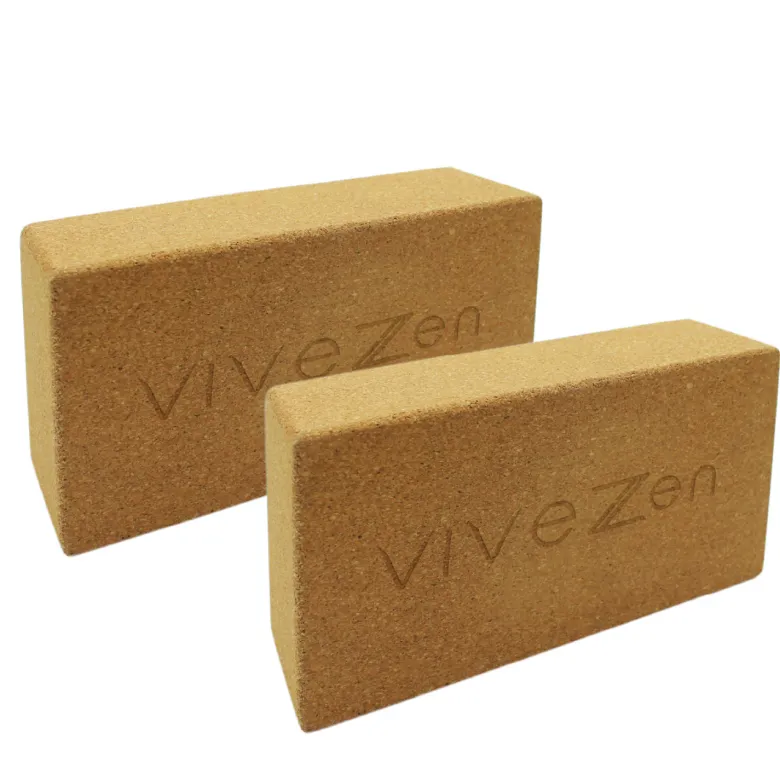 2 briques de yoga 22,5x12x7,4 cm - liège