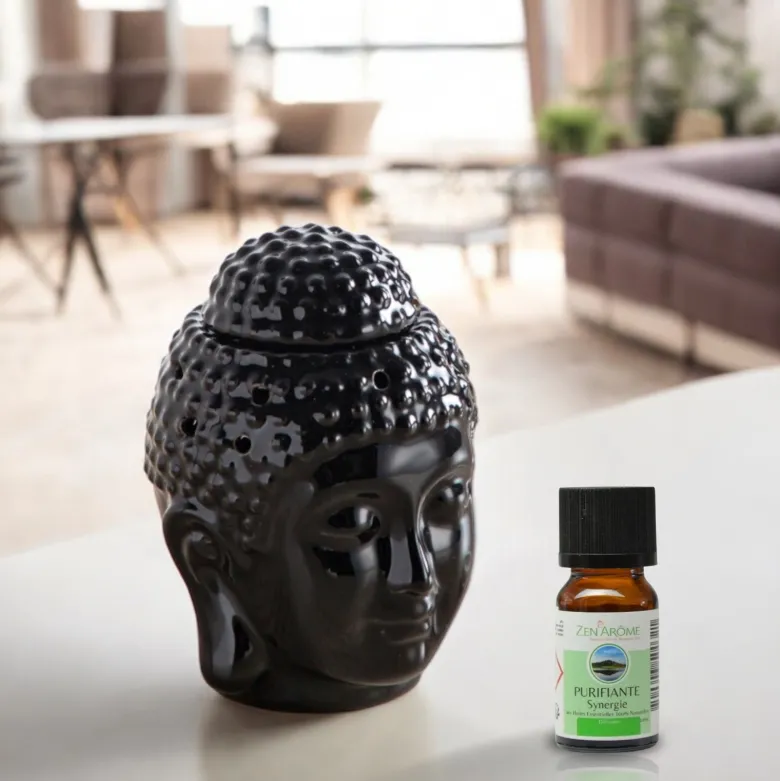Brûle parfum série céramy - dhyana noir