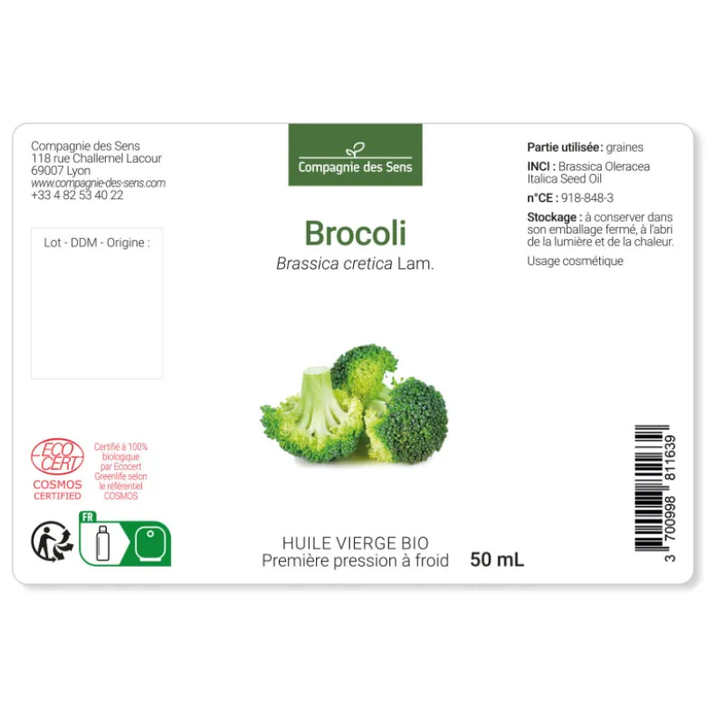 Brocoli - huile végétale bio 30ml