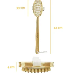 Brosse de massage amovible 42cm - bambou