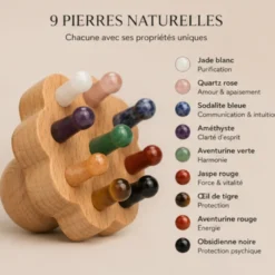 Brosse en fleur 9 points à cuir chevelu