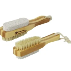 Brosse à ongles et pierre ponce - bambou