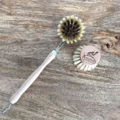 Brosse vaisselle en laiton à tête rechargeable