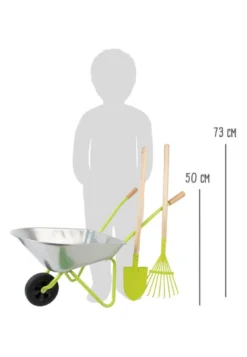 Brouette avec outils de jardin