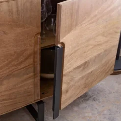 Buffet en bois de manguier et métal