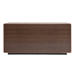 Buffet en bois foncé noyer 3 portes 3 tiroirs l160 cm jako