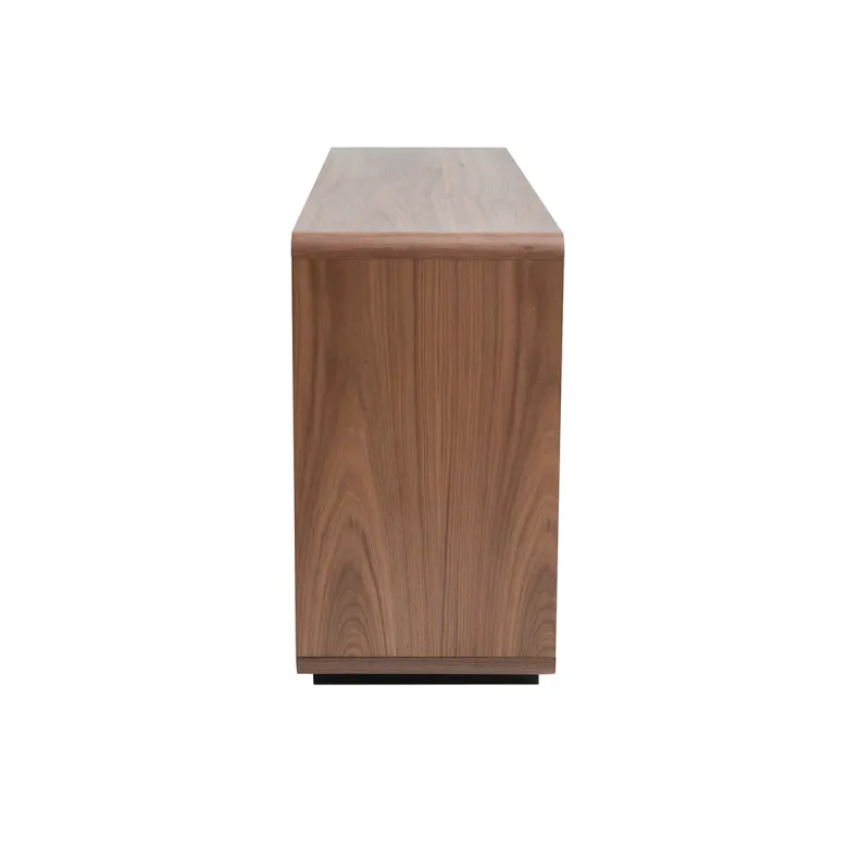 Buffet en bois foncé noyer 3 portes 3 tiroirs l160 cm jako
