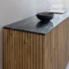 Buffet en manguier et marbre