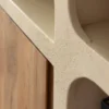 Buffet en mdf effet béton et acacia