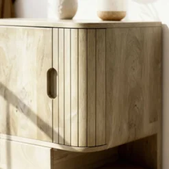 Buffet haut en bois de manguier clair yoni