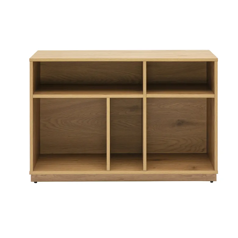 Buffet ouvert avec rangements finition bois clair chêne l96 cm seville